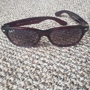 Ray Ban "new wayfarer" style polerized sunglasses